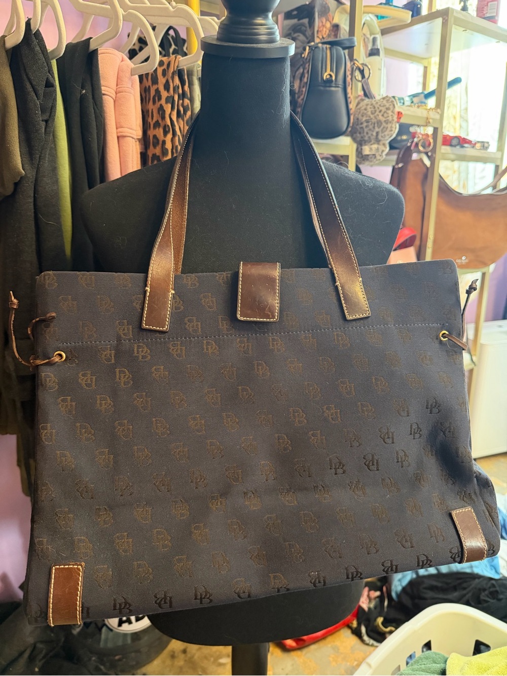 Dooney & Bourke Signature Canvas & Leather Tote